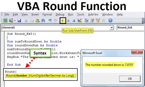 Excel VBA rounding best practices