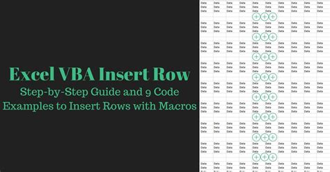 Excel VBA row insertion