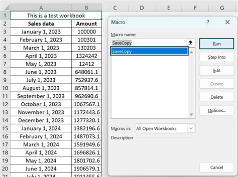 Excel VBA SaveAs Format Example