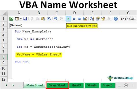 Excel VBA Sheet Name Reference Methods