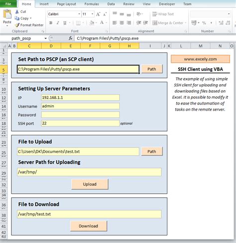 Excel VBA Templates