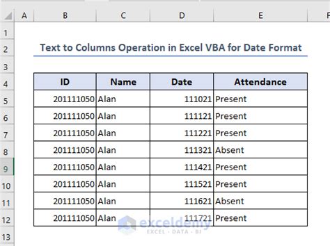 TextToColumns Method