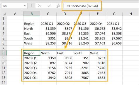 Excel VBA Transpose Range Formula