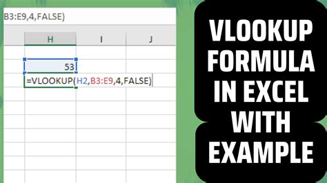 VLOOKUP Formula in Excel