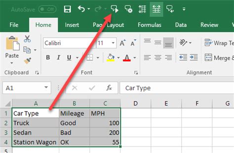 Excel Voice Commands