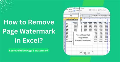 Excel Watermark Removal Tip 1