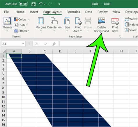 Excel Watermark Removal Tip 2