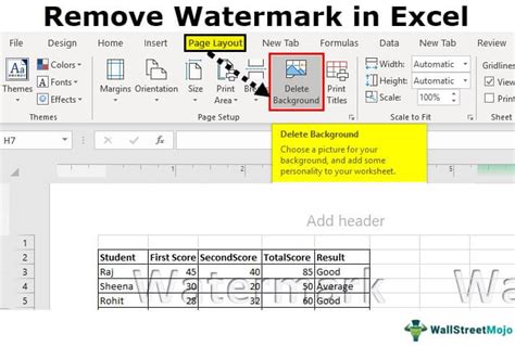 Excel Watermark Removal Tip 5