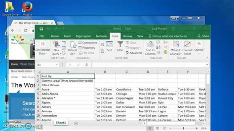 Excel Web Query