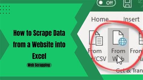 Excel web scraping