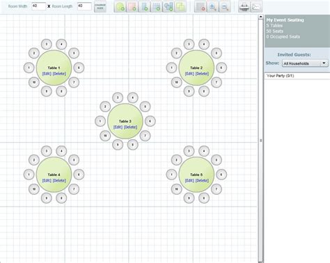 Excel Wedding Seating Chart Template