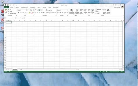 Blank Excel workbook