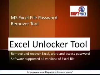 Excel Workbook Password Recovery Tools