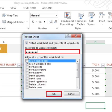 Excel Workbook Permissions