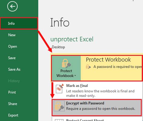 Excel Workbook Unprotect