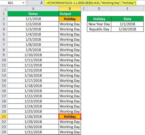 Using WORKDAY for Date Calculations