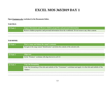 Excel Worksheet