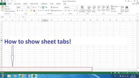 Excel Worksheet Tabs