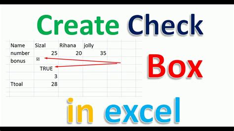 Excel Yes No Box Example