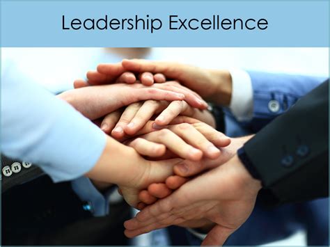 Description of Excellence in Leadership