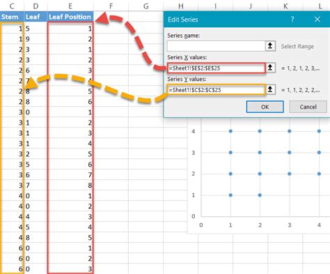 Excel Stem and Leaf Frame