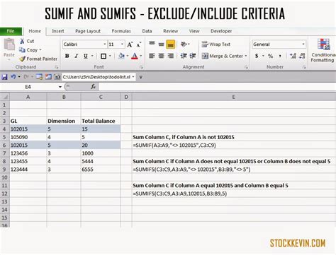 Exclude Cells using SUMIF