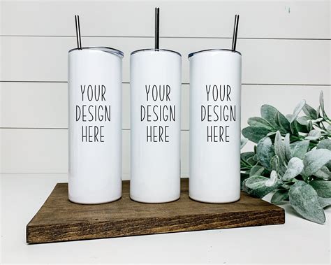 Exclusive Template Tumbler Mockup Design