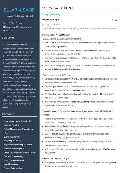 Executive 2-Page Resume Template