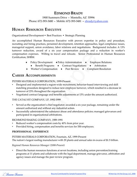 Executive Resume Template Example 8