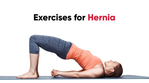 A person engaging in exercise for hernia prevention