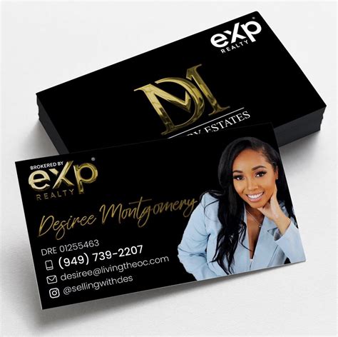 EXP Realty Bold Colors and Fonts Business Card Template