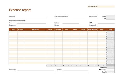 Expense Documents for Food Stamps Application