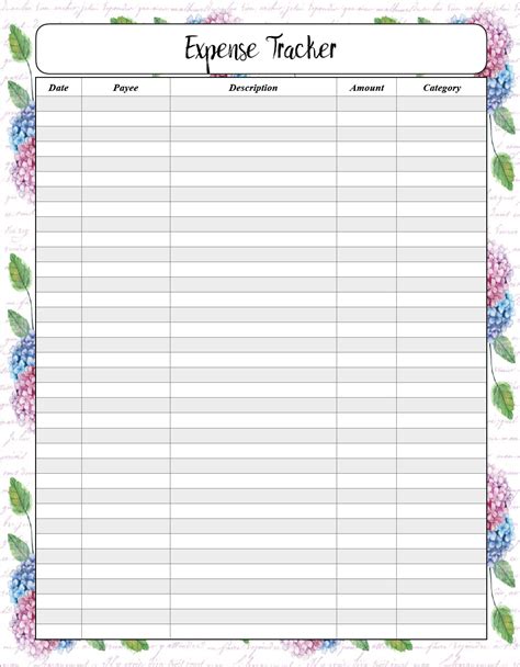 Expense Tracker Template 10