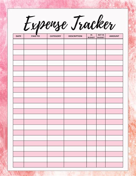 Expense Tracker Template