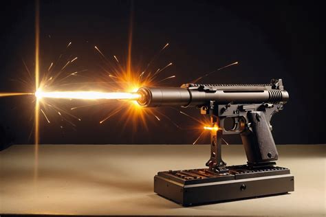 Experimental firearms laser for gun fire without trigger