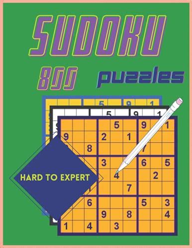 Expert Hard Sudoku Puzzles Book