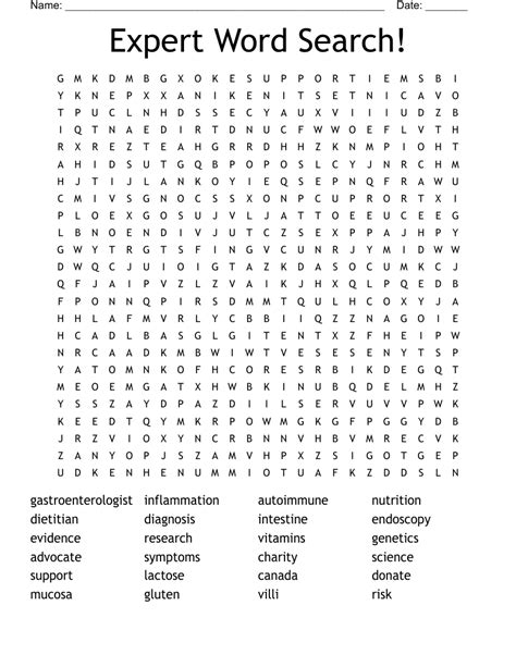 Challenging word search printables for experts