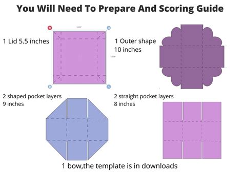 Exploding box template example