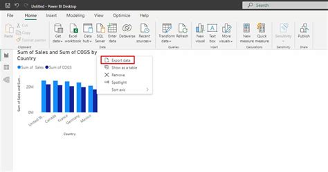 Export Data Feature in Power BI