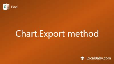 Exporting graph from Excel methods