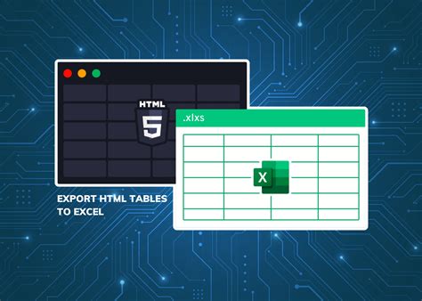 Exporting HTML Table Data to Excel