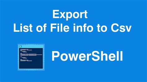 Exporting PowerShell Data to Excel