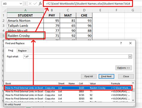 Finding External Links in Excel