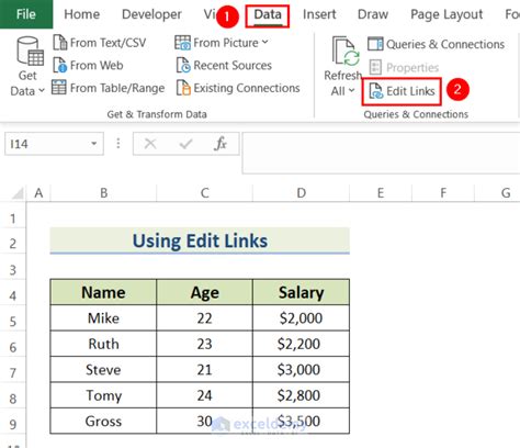 External Links in Excel