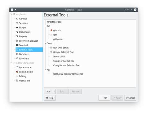 External Tools and Plugins