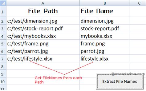 Extract Date from Filename using Macro