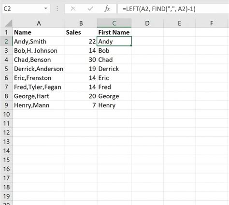 Extract First Name using Power Query