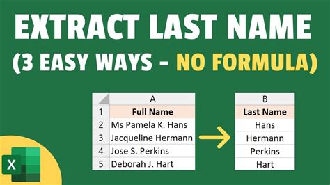 Extract Last Name using Formula