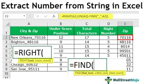 Extract numbers from strings in Excel quickly method 1