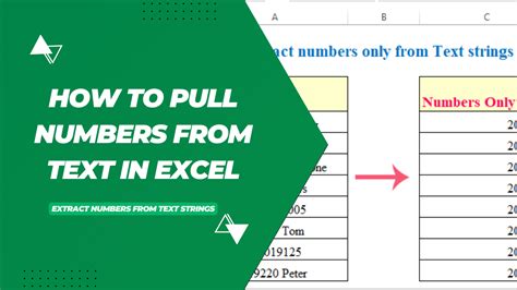 Extracting numbers from text in Excel using TEXTTOCOLUMNS